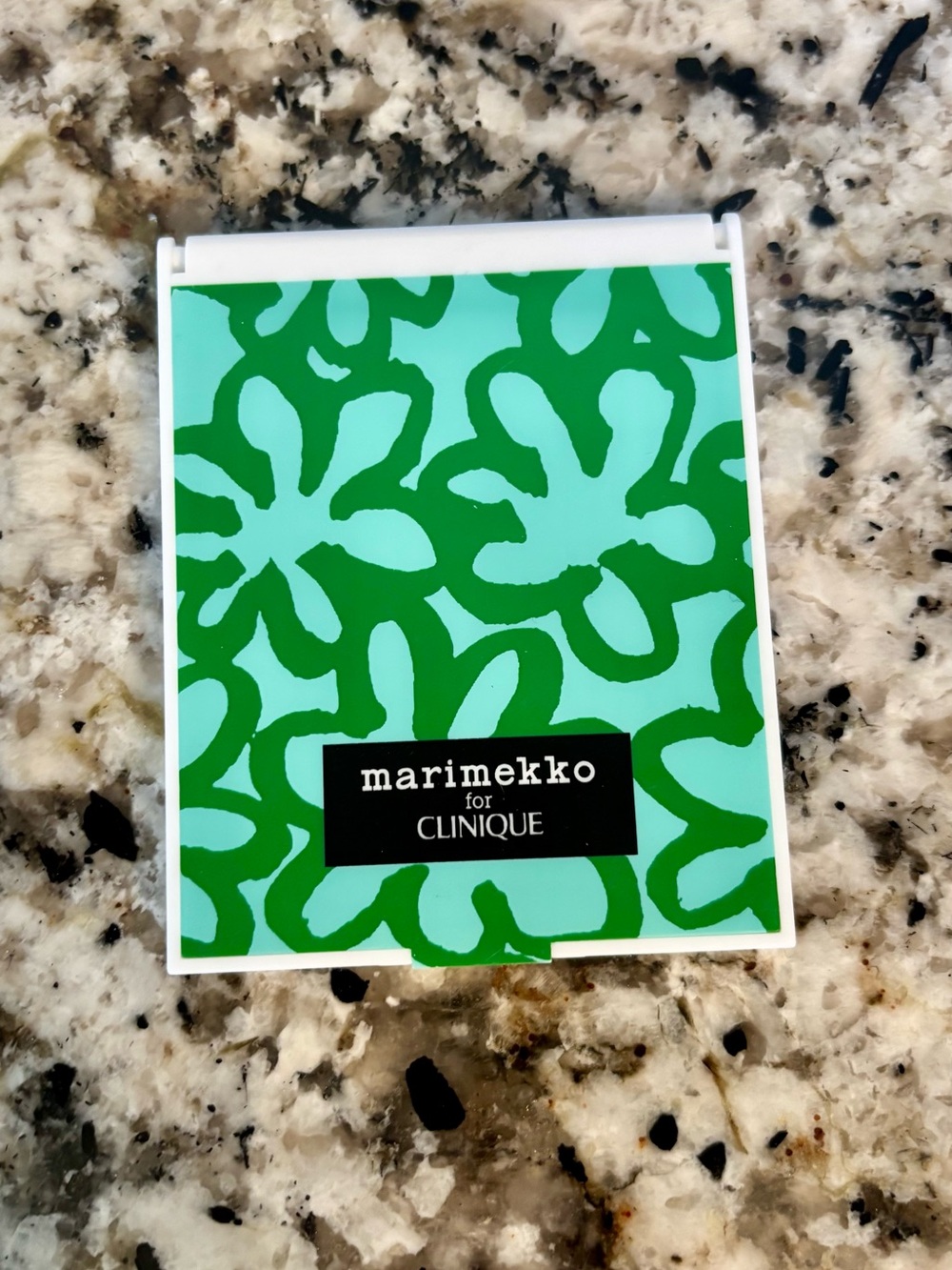 Clinique Marimekko Green Floral Compact Mirror Limited Edition